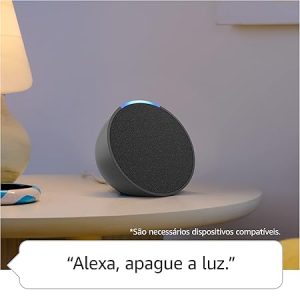 Alexa - Echo Pop (Última geração) | Smart speaker compacto com som envolvente | Cor Preta